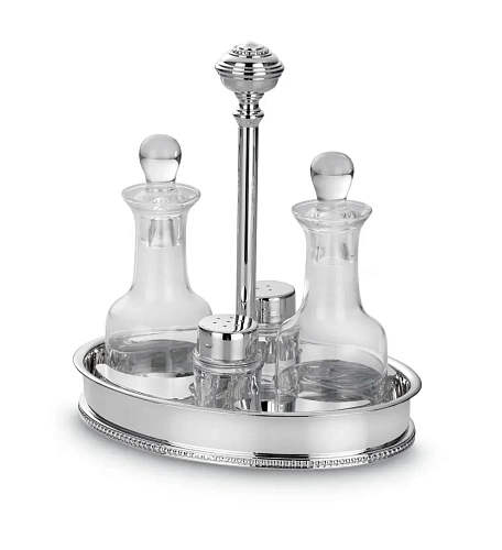 Le Perleroyal ovale Würzflaschen‑Schale