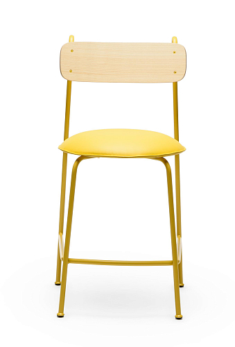 Lena SG-65 Gelber Eschenholz-Barhocker