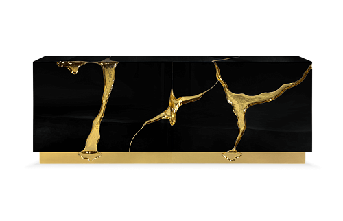 Schwarz‑Gold Elite‑Sideboard