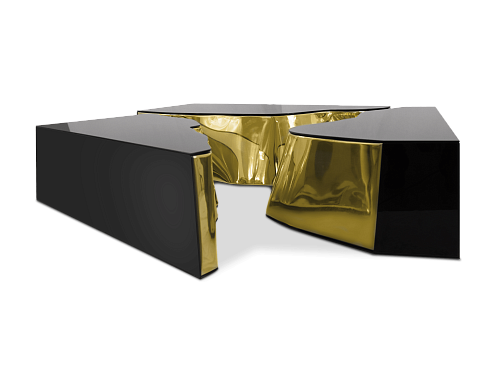 Fissure Schwarz‑Gold Mitteltisch