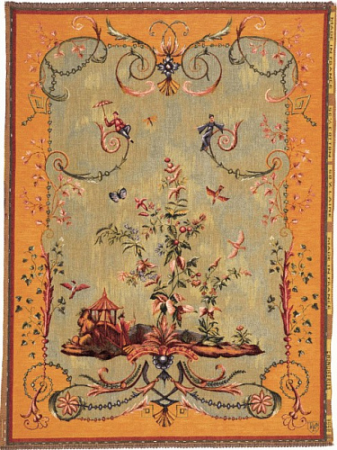 Chinoiserien Wandteppich