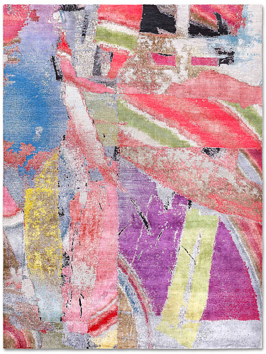 Original auf Hellgrau Teppich