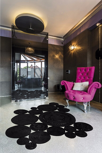 Alyssa Patchwork Black Teppich