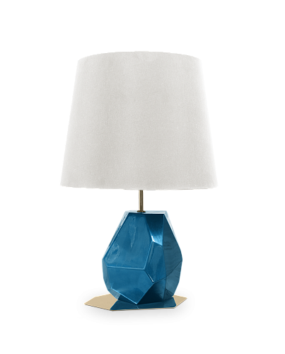 Essence Kleine blaue Tischlampe